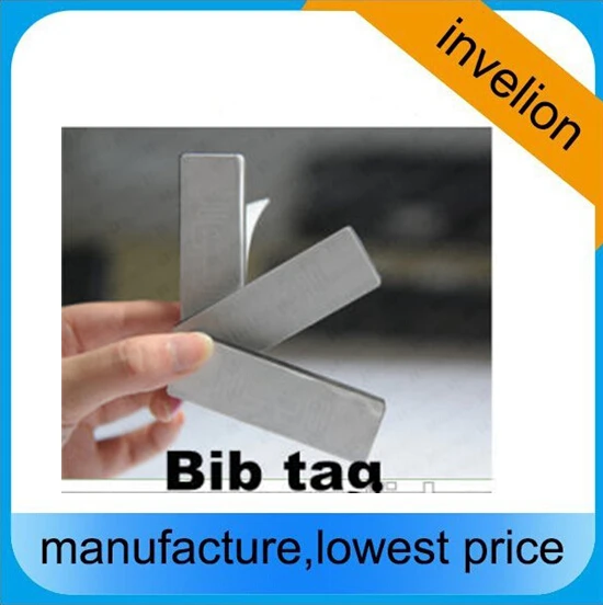 

runner number printed tag sticker alien 9662 chip passive long range uhf rfid bib tag with foam for sports timng systems
