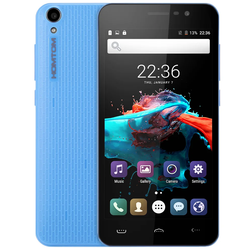 HOMTOM HT16 5 0 дюймовый мобильный телефон Android 6 MTK6580 четырехъядерный 1. 3g Hz 1 Гб ram 8 rom