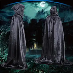 Взрослых Для женщин Для мужчин костюм ведьмы на Хэллоуин нарядное Косплэй Длинные плащи накидки с капюшоном костюмы на Хэллоуин