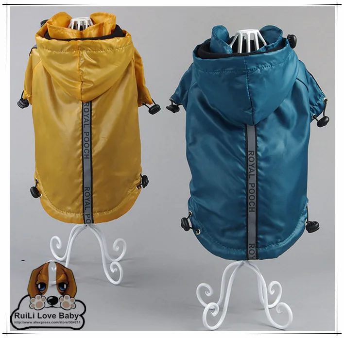 2016 on sale pet raincoat high quality dog raining clothes dog cat
