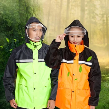 

Outdoor Yellow Poncho Poncho Backpacksuit Women Motorcycle Bicycle Poncho Universal Camping Abrigos Hombre Pants Set Suit 6R79