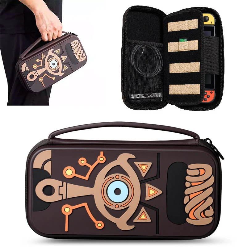 

The Legend of Zelda Switch Carrying Storage Bag Sheikah Slate Water-resistent Silica Gel Case Bags Cover Protector