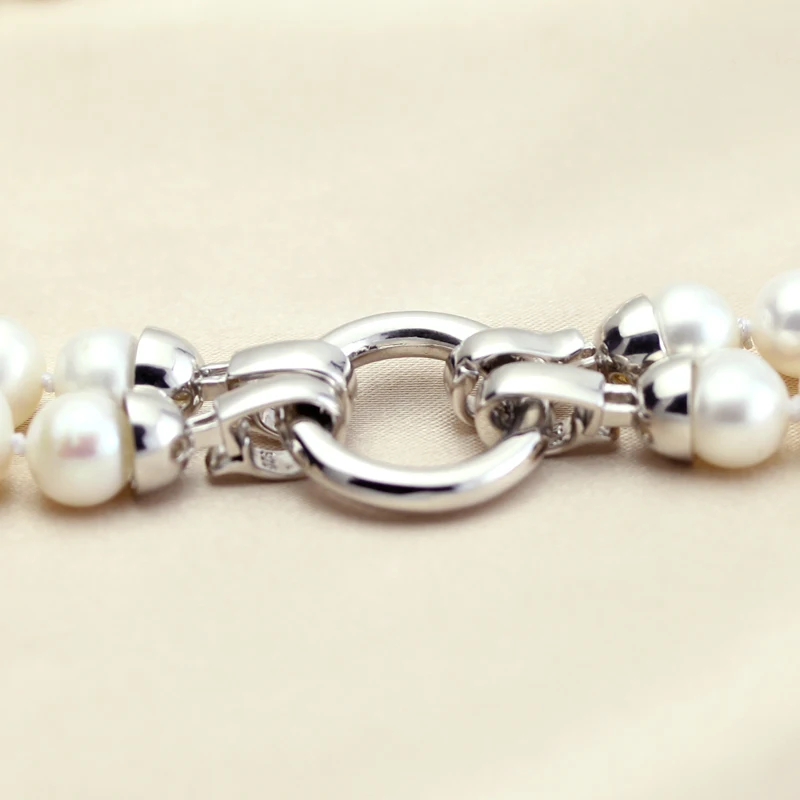 Длинное свадебное ожерелье из натурального пресноводного жемчуга для женщин, Большое белое ожерелье из настоящего жемчуга, ювелирные изделия из перламутра, подарки для девочек