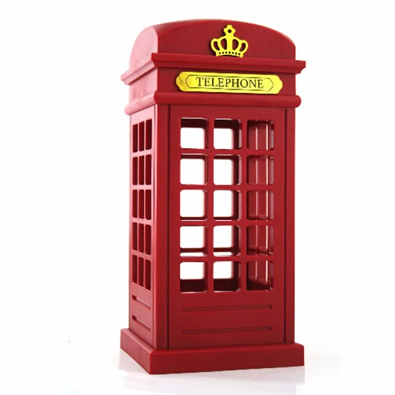 Venda de Poupança de Energia Cabine de Telefone Lâmpada de Mesa de Cabeceira Retro Londres Noturna Bateria Dupla-uso Led Luz Usb 6 night light usb
