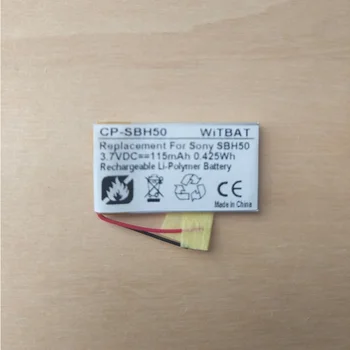 

3.7V Battery 115mAh for Sony SBH50 SBH52 Bluetooth Headset Li-Polymer Polymer Rechargeable Accumulator Replacement AB291634P