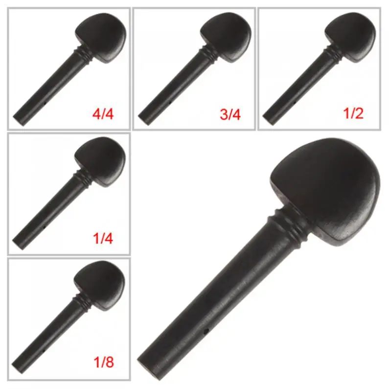 

Ebony Violin Tuning Pegs Regular Type 1/8 & 1/4 & 1/2 &3/4 & 4/4 Size