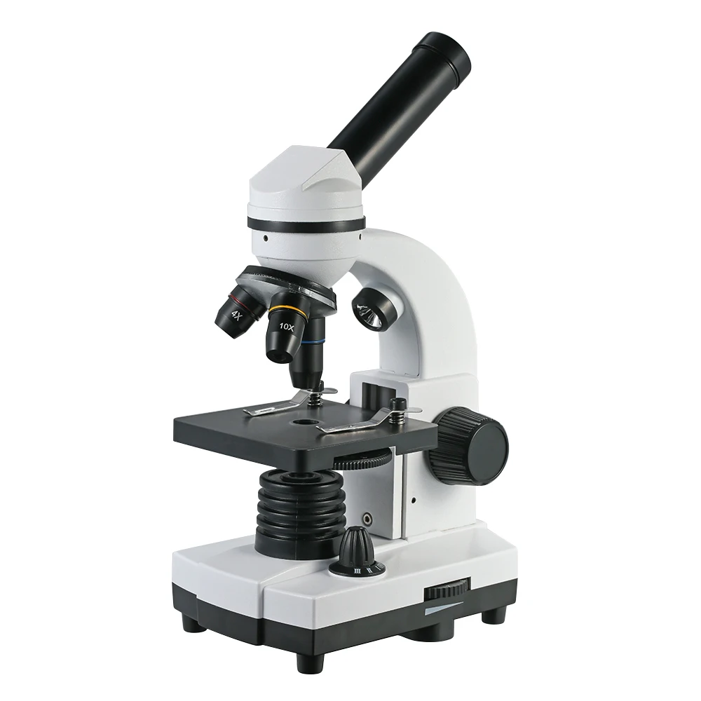 KKmoon Биологический микроскоп 640X студенческий образовательный Микроскоп увеличение 640 раз увеличительное стекло светодиодный микроскоп