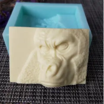 

PRZY DW0118 3d animals Orangutan silicone mold soap mould handmade soap making molds candle silicone monkey mold resin clay mold