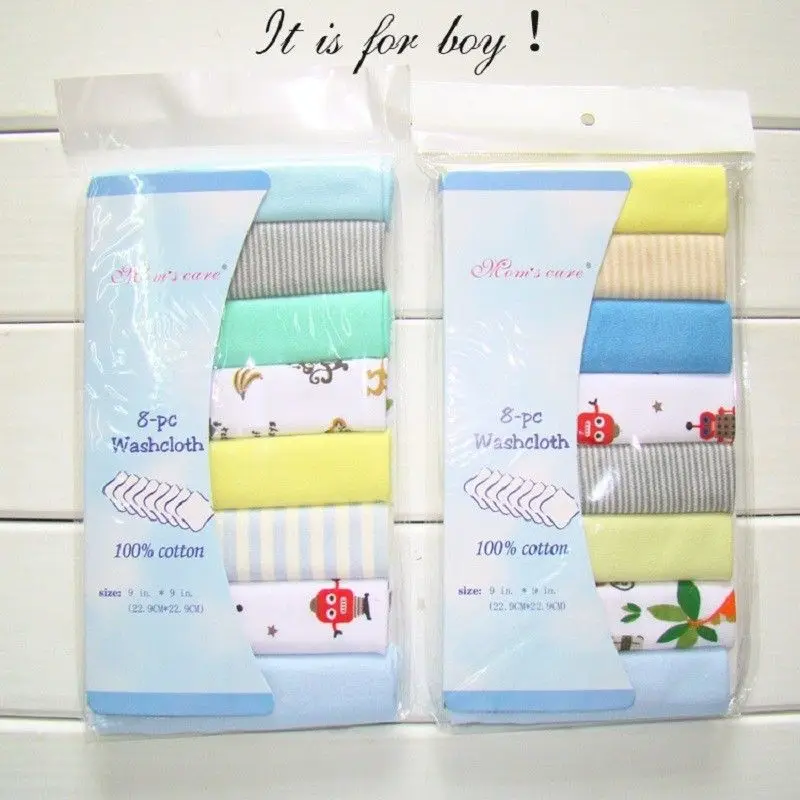 Мягкое хлопковое полотенце для новорожденных, 8 шт. тряпочки для ухода за лицом, полотенце для рук, Хлопковое полотенце для кормления, тряпочка для мытья