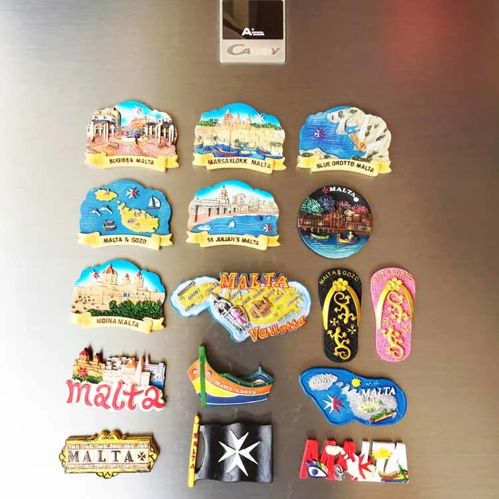 Travel in Malta Fridge Magents Tourst Souvenirs Refrigerator Magnetic Stickers Home Decorations