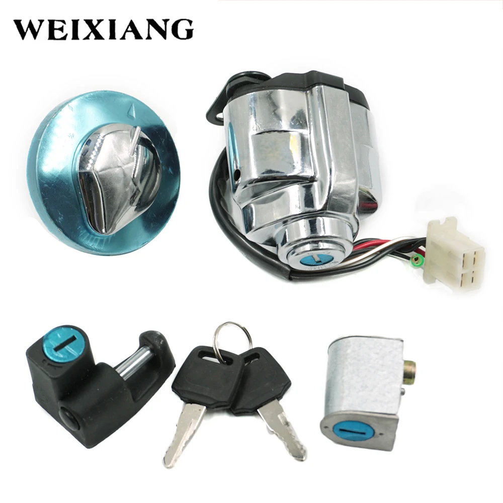 Ignition Fuel Gas Cap Steering Lock Set for Honda Shadow Steed VLX 600