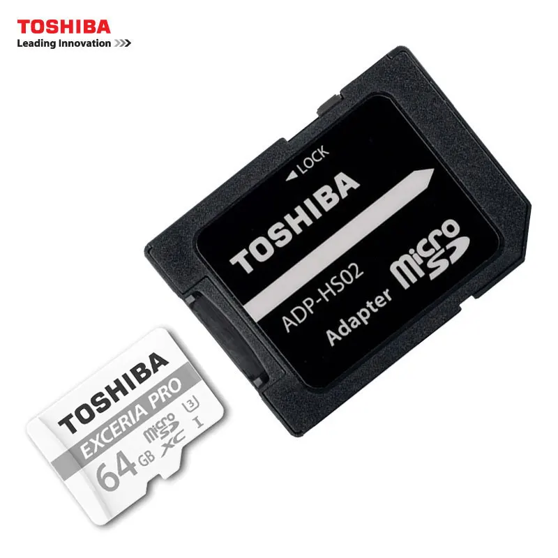 

TOSHIBA Micro SD Memory Card U3 64GB 32GB EXCERIA PRO TF Card Extreme Speeding R95M/S - W80M/S Support 4K With the Adapter