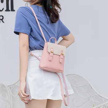 

Fashion Women's Backpack Shoulders Small Backpack Letter Purse Mobile Messenger Phone Bag Backpack for Women bolsa feminina