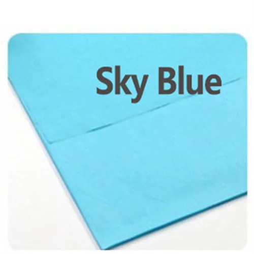 20 листов 50*66 см тканевая бумага цветок одежда рубашка обувь подарочная упаковка крафт бумага рулон домашний декор, винная оберточная бумага s - Цвет: Sky blue