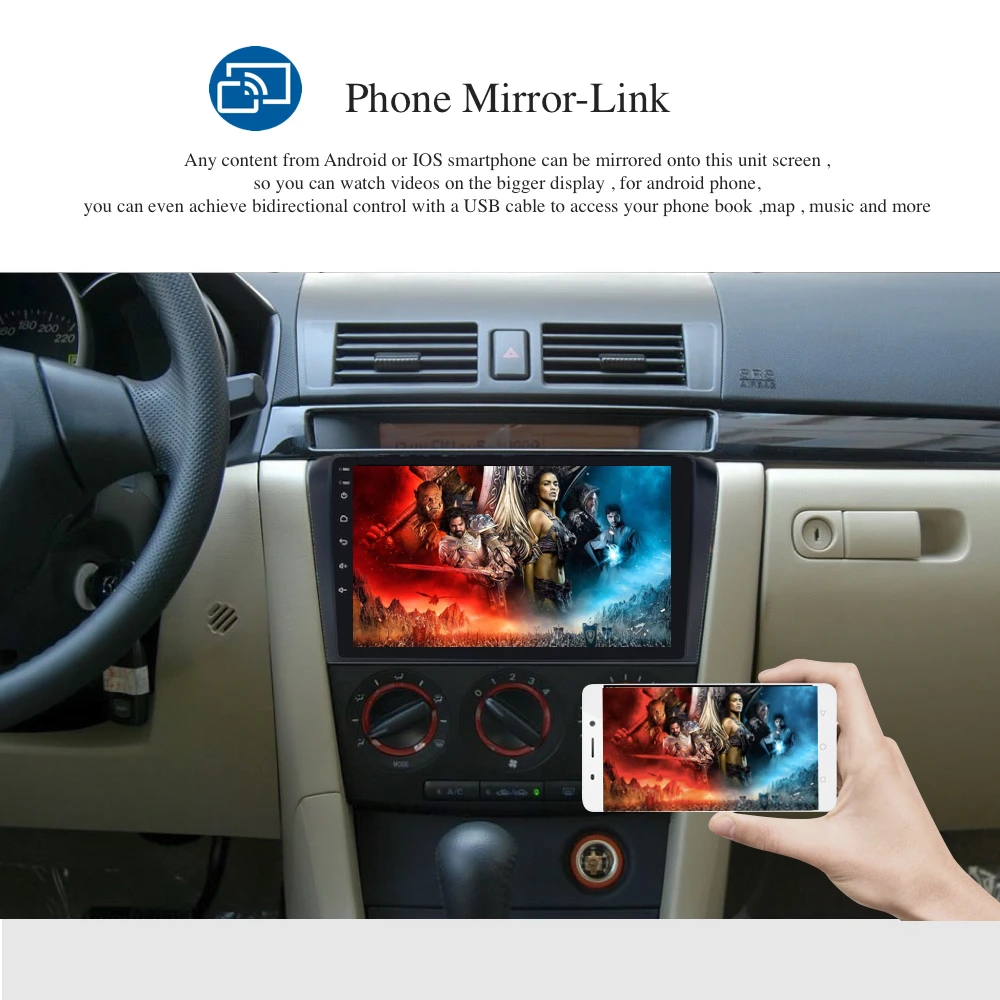 Sale Android 9.0 Car Radio 2 Din GPS Navi for Mazda 3 Mazda3 Radio 2006 2007 2008 PX6 DSP IPS 4Gb+64Gb HDMI RDS WIFI USB AUX RK3399 2