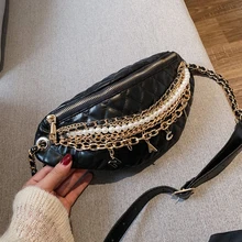 SXCNN модная маленькая сумка женская новая сумка с цепочкой на талии дикая сумка из искусственной кожи на груди сумка-мессенджер для девочек Сумка для денег