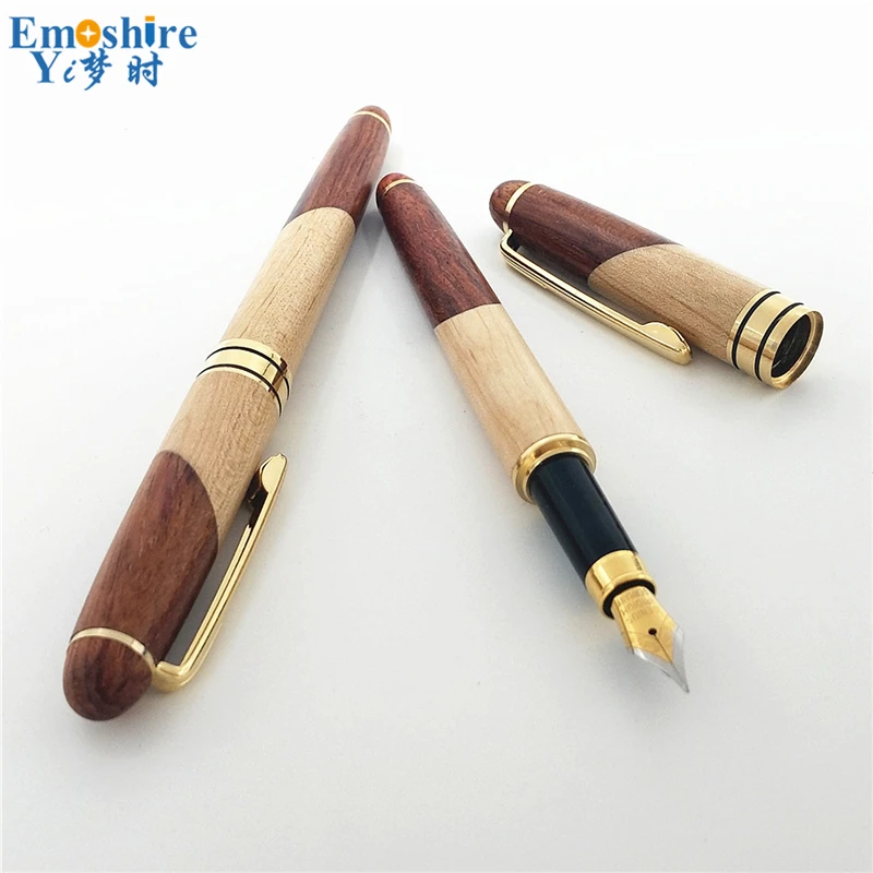 Emoshire Rosewood mahogany pen wooden stationery gift set business gifts Baozhu pen ballpoint pen wholesale (9)