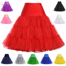 SALE Rockabilly Red Wedding Petticoat Crinoline Short Tulle Skirt Underskirt Woman Adult Tutu Half Slips Bridal Accessories 2021