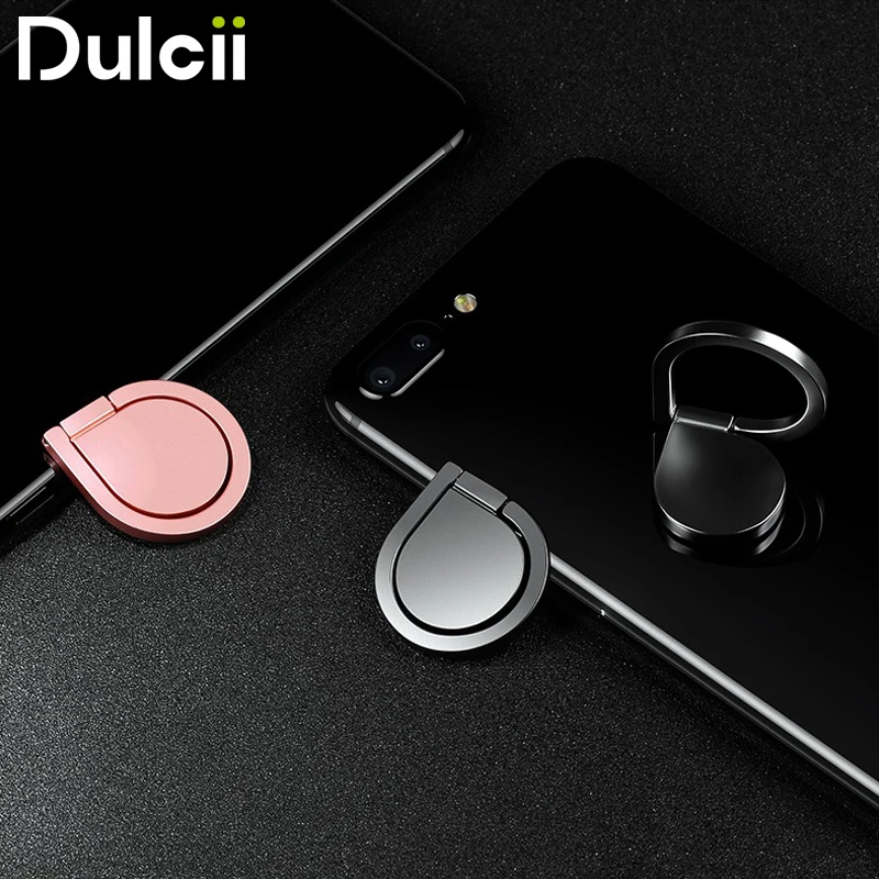 DULCII Ring Stand Spinner Phone Holder Raindrop Finger Grip 180 360 Degree Rotation Desktop Mounts Mobile Kickstand | Мобильные
