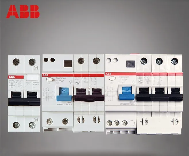 ABB автоматический выключатель утечки протектор GSH200-C серии GSH201+ N GSH202 GSH203 GSH204 C6/C10/C16/C20/C25/C32/C40/C50/C63/C80/C100