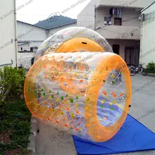 Human hamster inflatable roller ball track Human hamster inflatable roller ball track