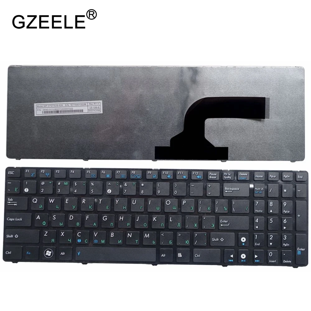 GZEELE для ASUS K73SV A73 A73B A73E A73S A73T K72D K72DR K72DY K72J x53 k52 ру специальное предложение для жителей России! НОВОЕ Клавиатура ноутбука черный с рамкой