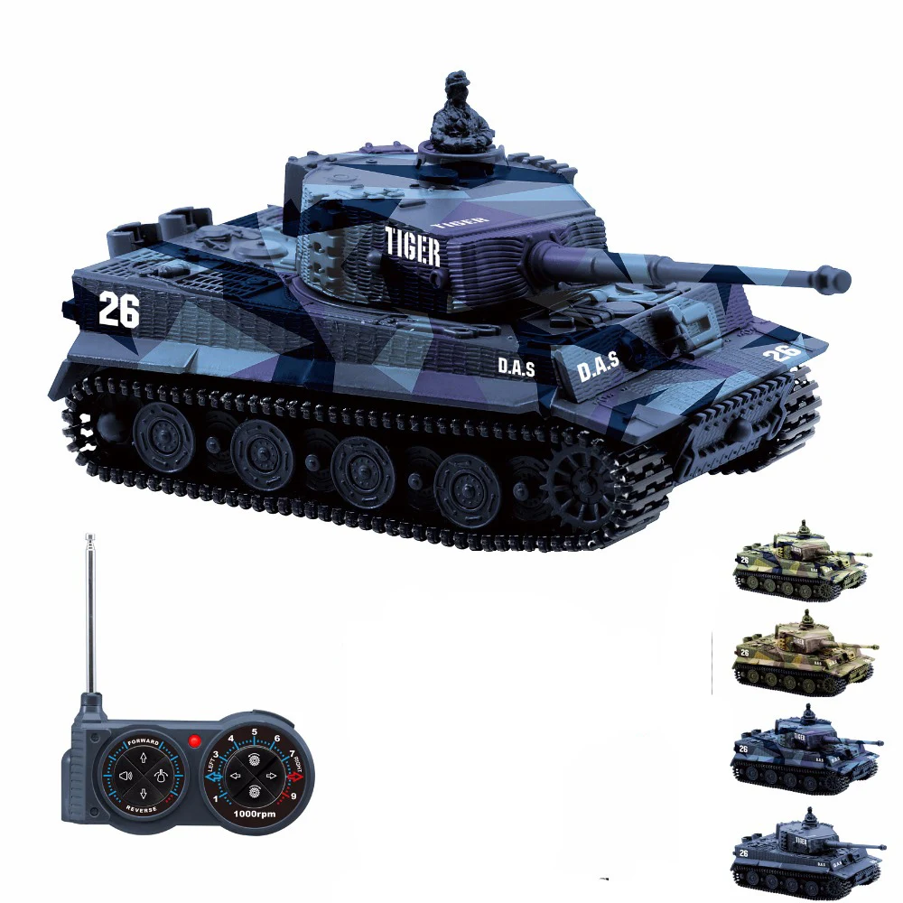 1: 72 RC мини-танк Германия Тигр битва 1/72 высокая имитация с дистанционным радиоуправлением Panzer бронированный автомобиль детские электронные игрушки