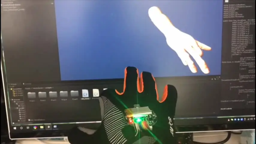 Система захвата жестов и осанки 3D Динамическая перчатка VR интеллектуальная с