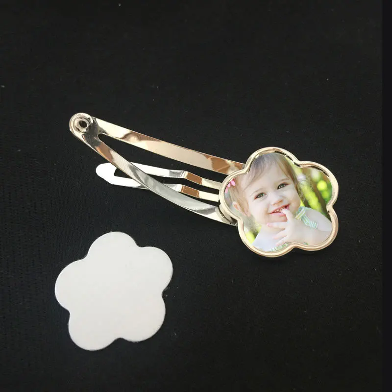 

blank hair jewelry for sublimation can print custom photo hair accessory for Heat Transfer wholesales diy
