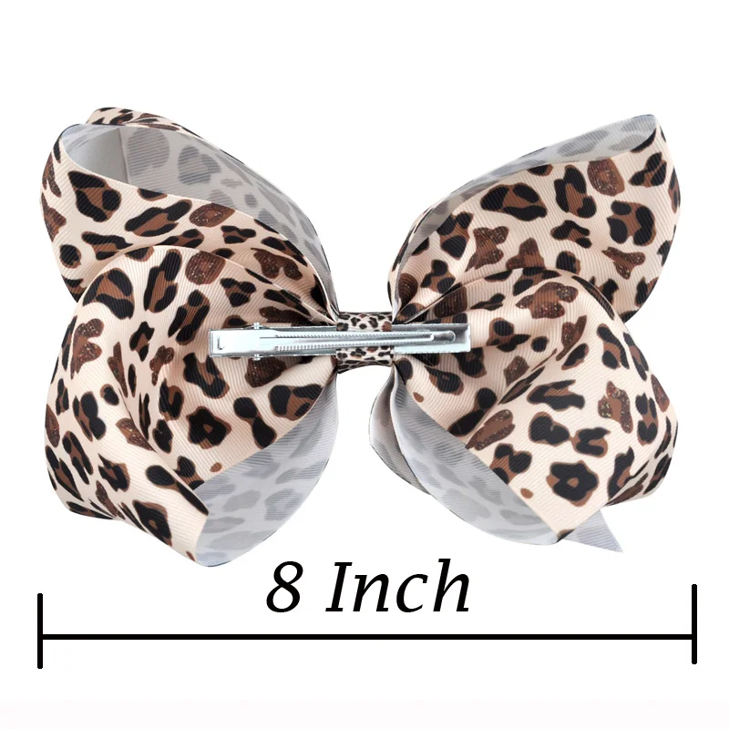 Женская заколка бант с радужным принтом 8 дюймов|bow clip|hair bow clipgirls hair accessories |
