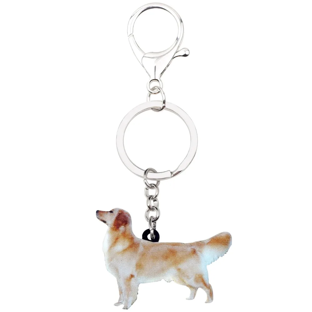 golden retriever key chain