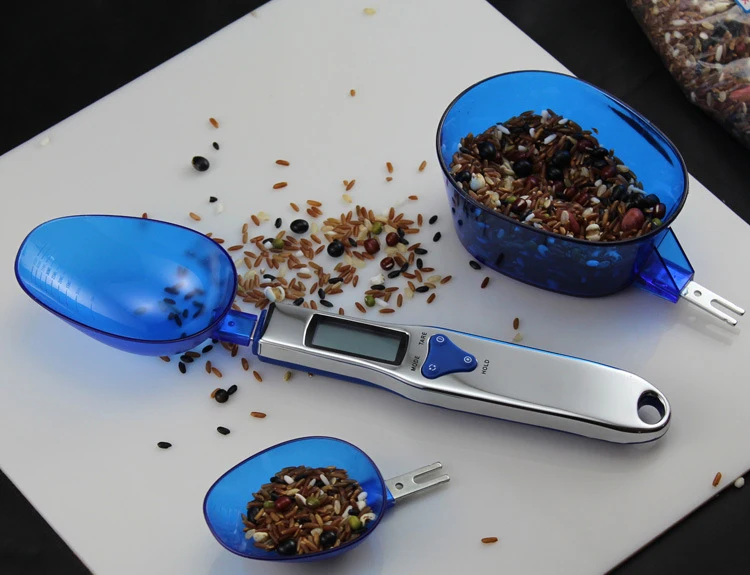 Spoon Scale Digital Food Measuring Device With 3 Interchangeable Spoon
