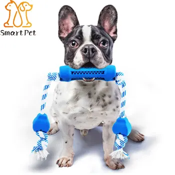 

Smartpet Natural Rubber Non-Toxic Linen Pet Toothbrush Toy Effective Pets Biting Dog Resistant To Tooth Cleaning Chew Toy