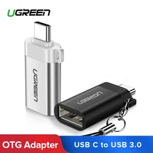 Ugreen адаптер usb type C к USB 3,0 type-C адаптер OTG Кабельные конвертеры для Chromebook Macbook huawei samsung S10 S9 USB C OTG