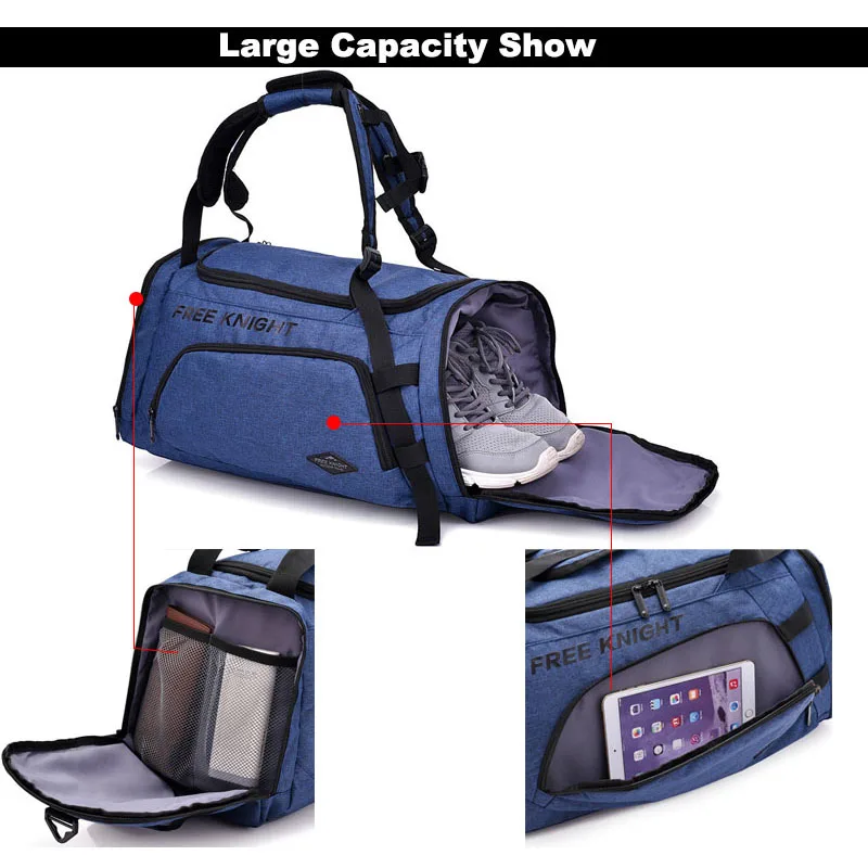2018 Travel Backpack Gym Bags Men Training Fitness Backpacks Sports Handbags Shoulder Bag For Shoes Sac De Sport Mochila XA487WA