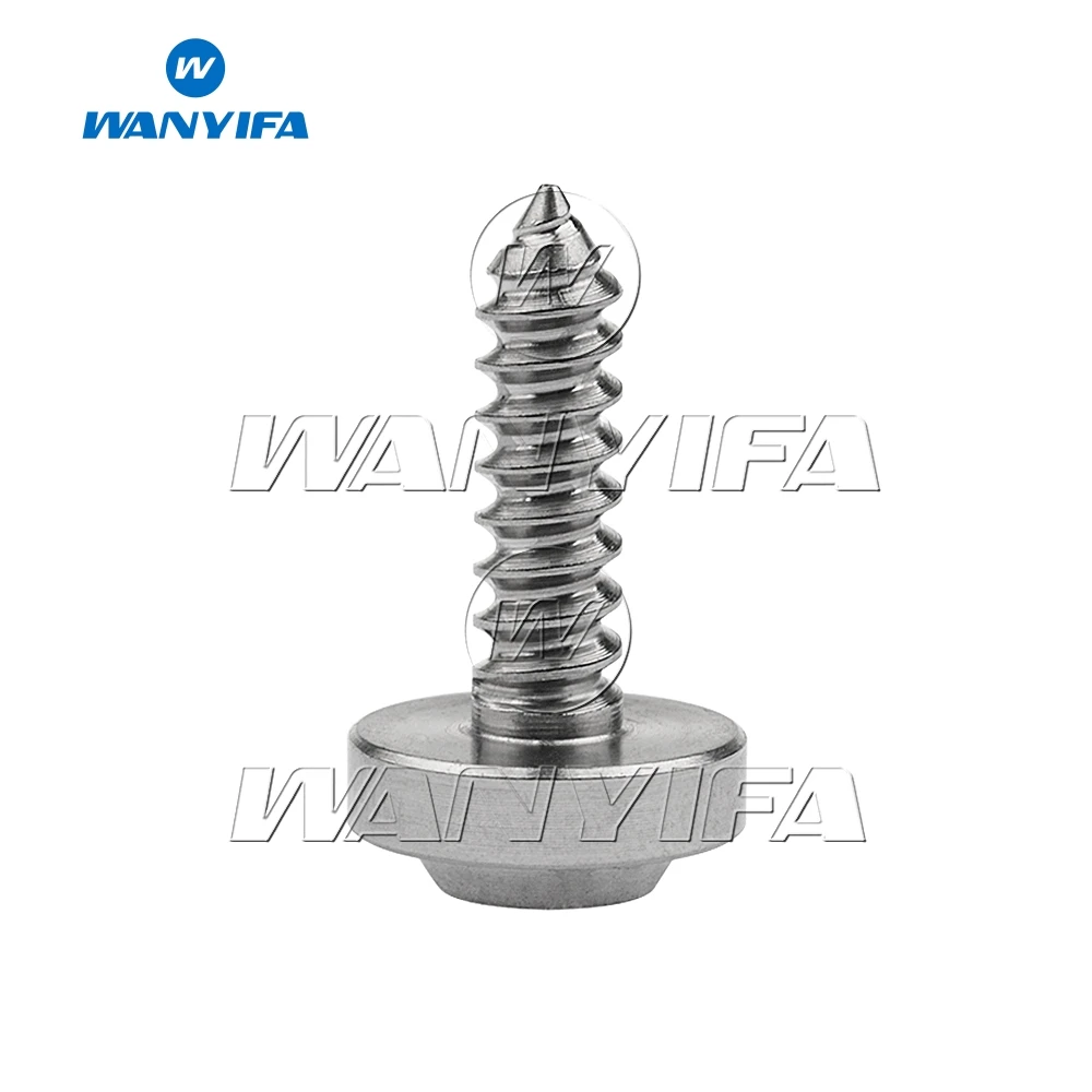Титановый "Wanyifa" Болт M4x15 20 мм M5x15 17 20 мм саморез кнопка с шестигранной головкой винт для мотоциклов и автомобилей - Цвет: M5x15mm Titanium