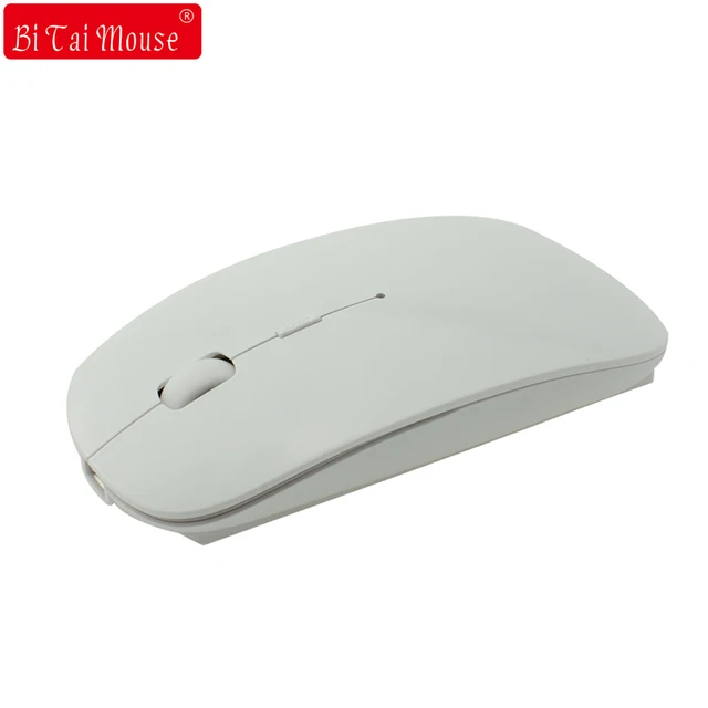 Ultra Thin Wireless Bluetooth 3.0 Optical Mouse Rechargeable 1600DPI Adjustable Portable Gaming Mice for PC Tablet Smartphones