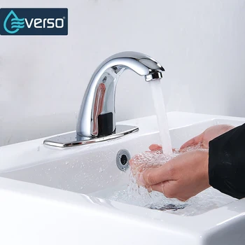 

EVERSO bathroom Basin Faucet Torneira Water Mixer basin sensor taps automatic infrared sensor faucet touchless basin mixer tap