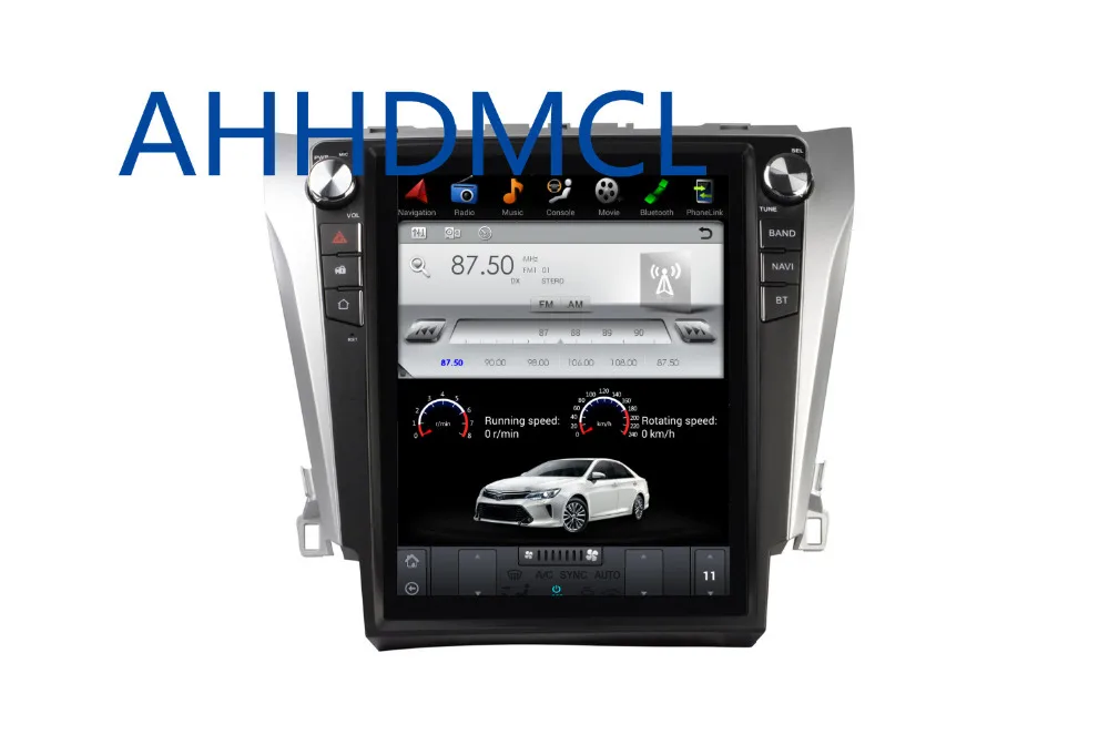 Best Car PC PAD Tesla Style Multimedia Player Android 7.1 GPS For Camry 2015 2016 2017 5