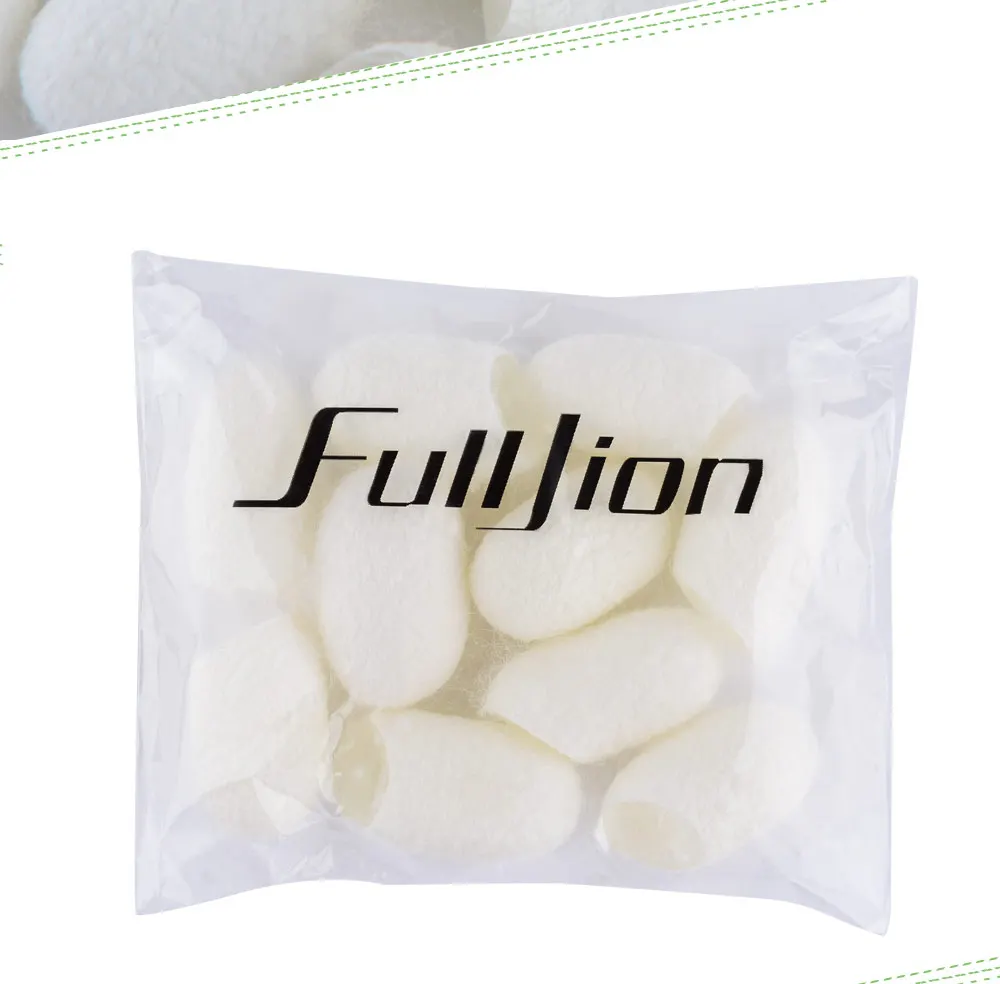 Fulljion 20 шт шелкопряда коконы мяч очищающее средство для лица органический натуральный Отшелушивающий удаления черных точек Шелковый скраб для ухода за кожей лица