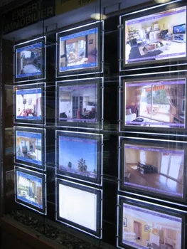 

real estate led wire window displays