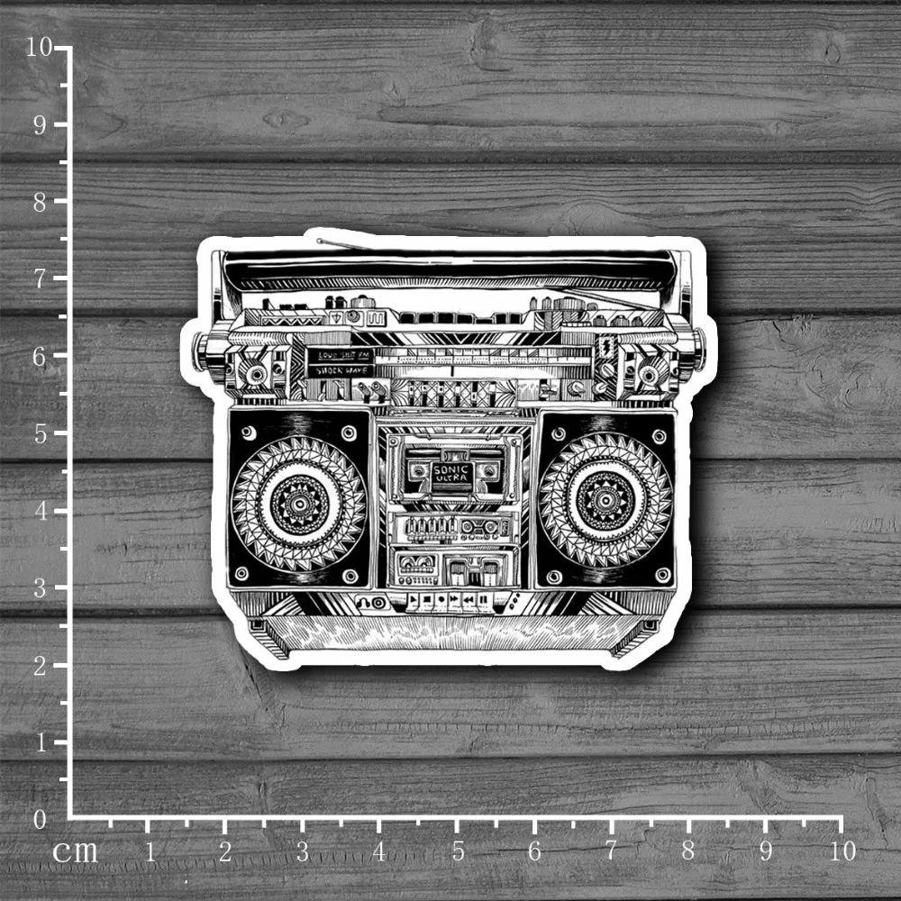 

Hand-drawn Retro Radio Stationery Graffiti Suitcase Kids Sticker Decor For Ablum Scrapbooking Laptop Notebook Sticker[Single]