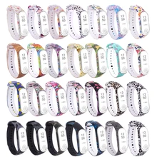 ZUCZUG для Xiaomi Mi Band 3 4 окрашенный спортивный ремешок для часов Силиконовый ремешок для mi band 3 аксессуары браслет Miband 4 3 ремешок