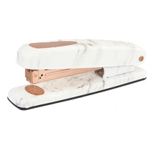 MIRUI Белый Мраморный степлер сверхмощный Настольный весенний степлер розовое золото офисная кружка с нескользящим ковриком