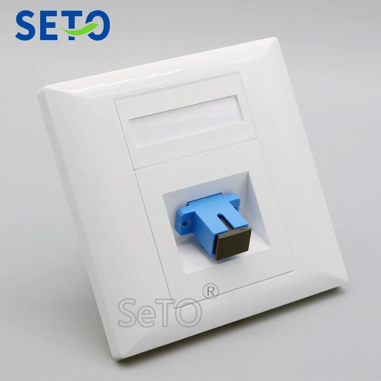 

SeTo 86 Type Optical SC Panel Outlet Wall Plate Socket Keystone Faceplate SC Mount with SC coupler