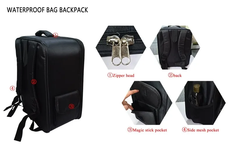 Phantom 4 Backpack Waterproof Bag For DJI Phantom Helicopter 3Aixs Gimbal Drone With 4K Camera RC Quadcopter RTF
