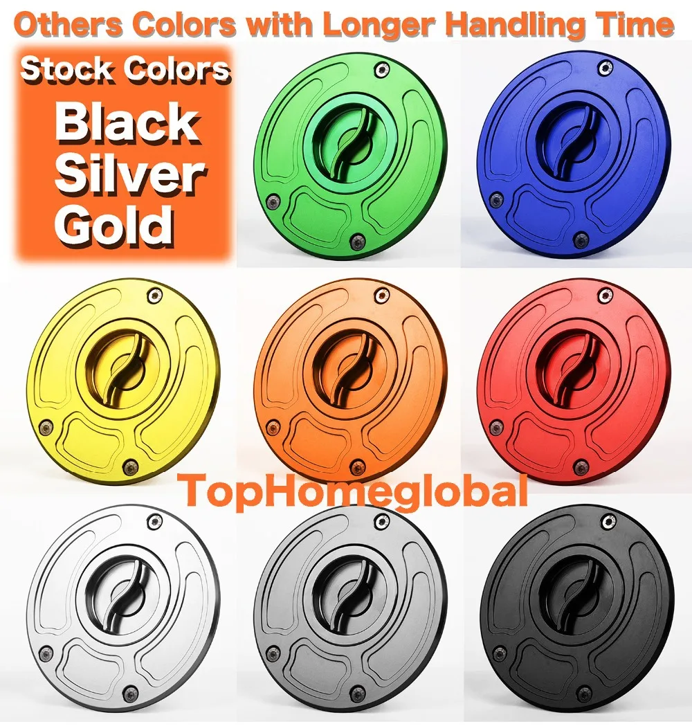 Honda Gold Push Button Billet Gas Fuel Petro Cap Lid CBR 1000RR Fireblade 600RR
