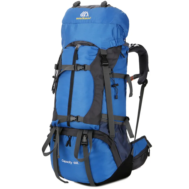 

60L Outdoor Nylon camping backpack Hiking Climbing Bag Superlight Sport Travel Package Brand Knapsack Rucksack Shoulder bags 18