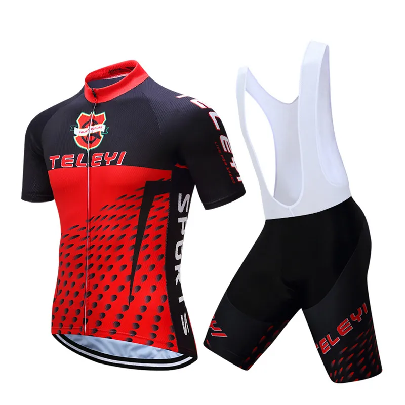 

Teleyi 2017 Breathable Bike Jersey Outdoor Bicycle Clothes Quick Dry Cycling Clothing Ropa Ciclismo Racing Cycling Jersey Sets