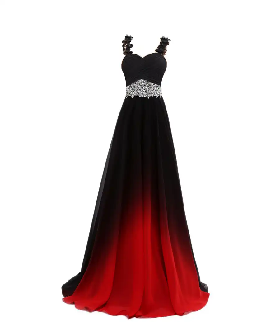 plus size red long formal dresses